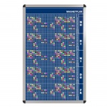 Personal-Raum-Plan, 12 Stunden, 33 Spalten, 123x77 cm, 